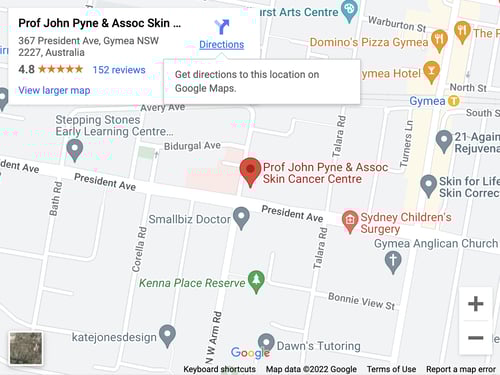 Gymea Skin Cancer Centre<span> (formerly Prof John Pyne & Assoc Skin Cancer Centre)</span> location image