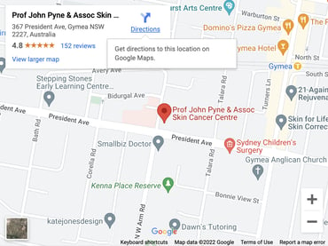 Gymea Skin Cancer Centre<span> (formerly Prof John Pyne & Assoc Skin Cancer Centre)</span> location image