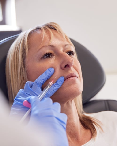 Dermal fillers Treatment lady face Dermal fillers Treatment lady face