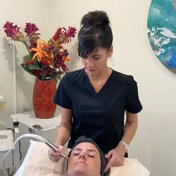 Microdermabrasion treatment at Skinovation Cosmetic Clinic, Townsville